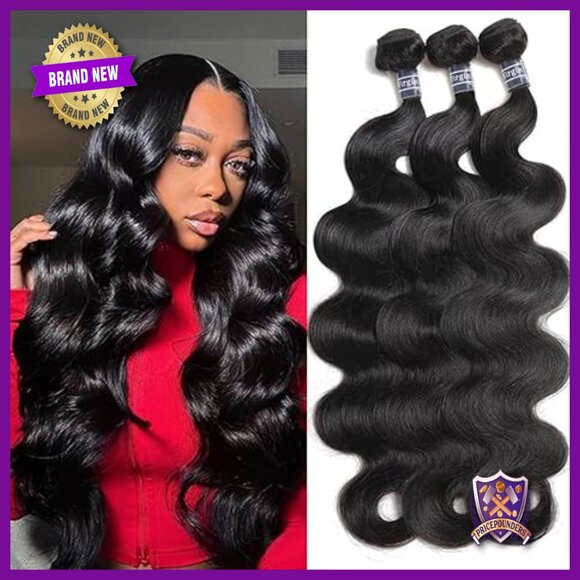 100% Virgin Brazilian Human Hair Extensions 3 Bundles Body Wave 22-24 Inch main image 4